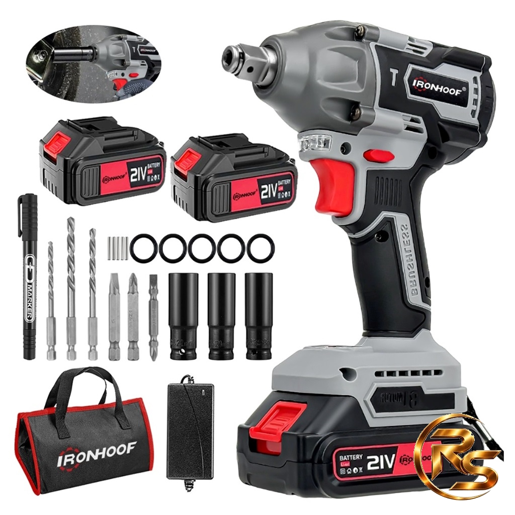 Furadeira/Parafusadeira de Impacto a Bateria 21V Brushless – Ironhoof